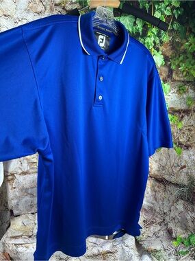Footjoy Men’s SZ Large golf polo shirt, short sleeve 0236